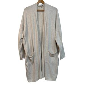 Pure J Jill Cardigan Sweater Womens XL Long Line Classic Minimalist Open Front
